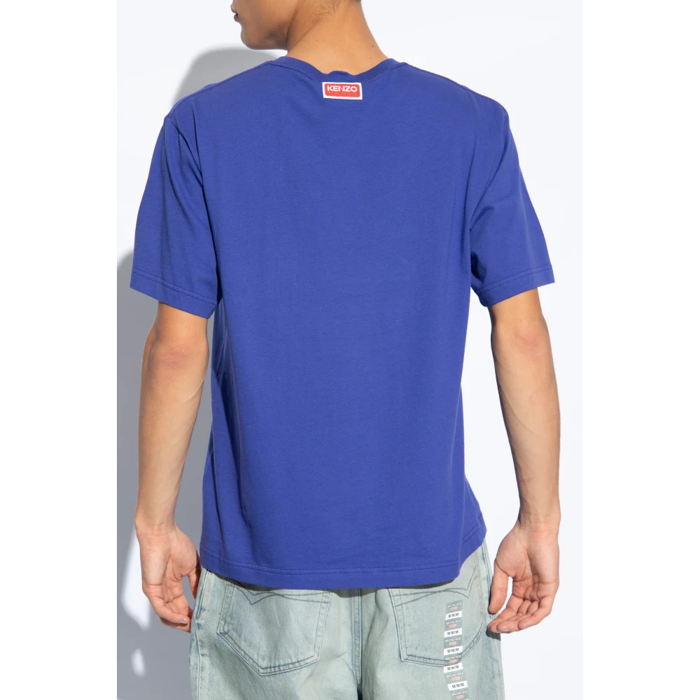Kenzo T-shirt met logo Blue Heren