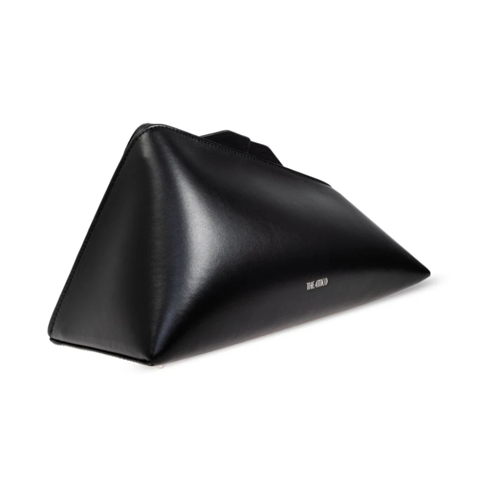 The Attico Zwarte Magnetische Sluiting Asymmetrisch Ontwerp Tas Black Dames