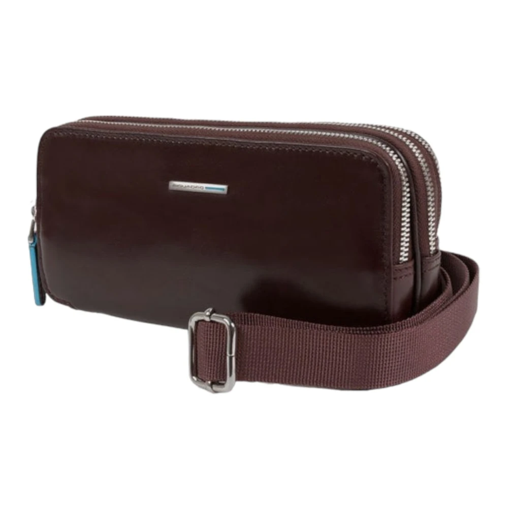 Piquadro Bruine leren schoudertas Brown Dames