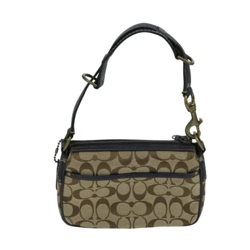 Coach Pre-owned Canvas handbags Beige Dames