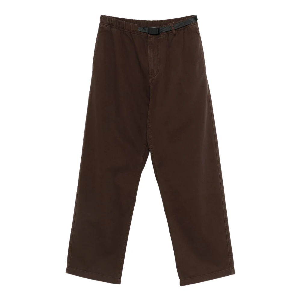 Gramicci Brown Straight Trousers, Male, M, Pant Straight Fit