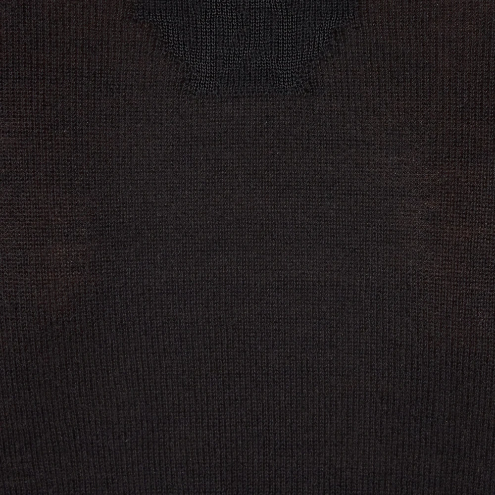 Roberto Cavalli Zijde Wol Blend Turtleneck Trui Black Dames