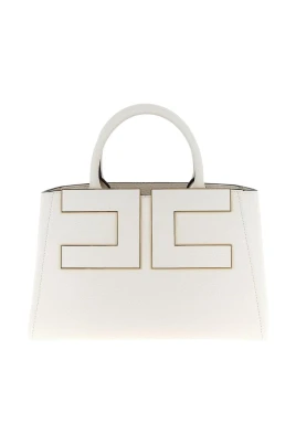 Logo Plaque Top Handle Bag