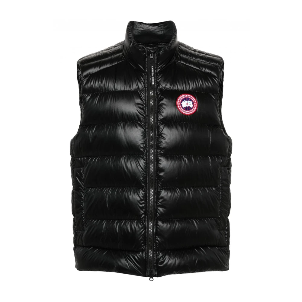 Canada Goose Zwarte Crofton Ripstop Dons Gilet Black Heren