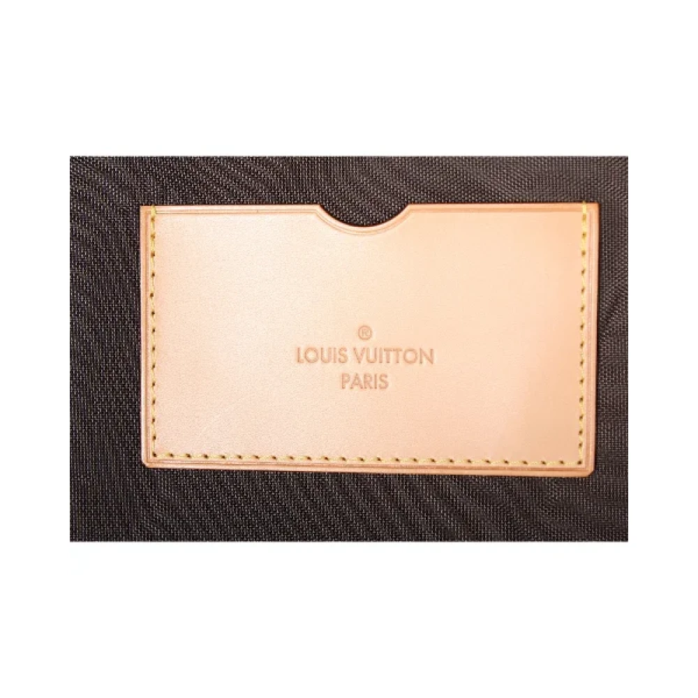 Louis Vuitton Vintage Bruin Canvas Louis Vuitton Reistas Brown Dames