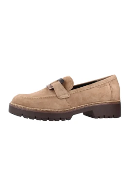Loafers i läder