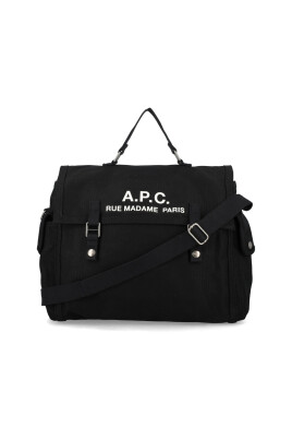 black-logo-print-shoulder-bag