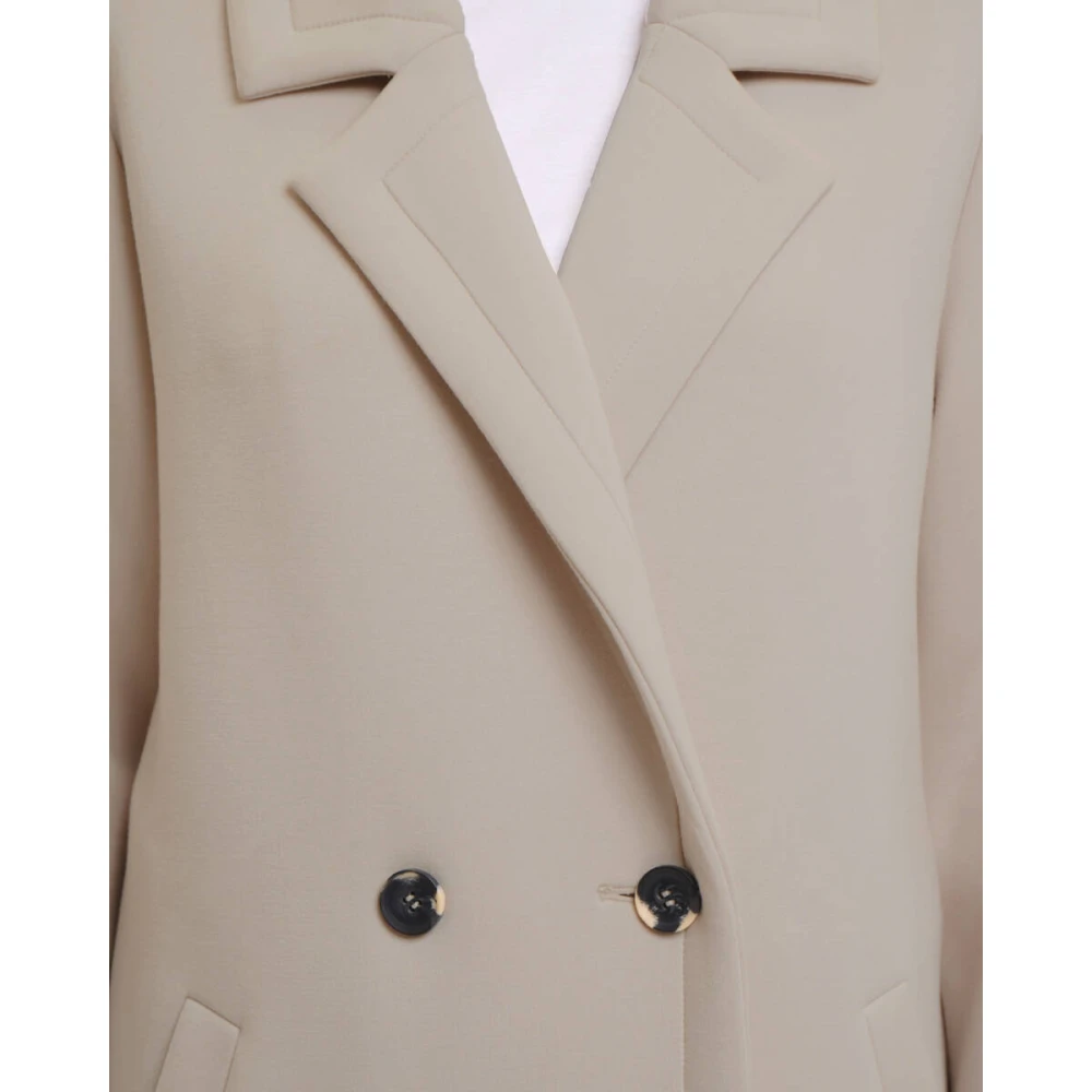 Rino&Pelle Double Breasted Coat in Danja Style Beige Dames