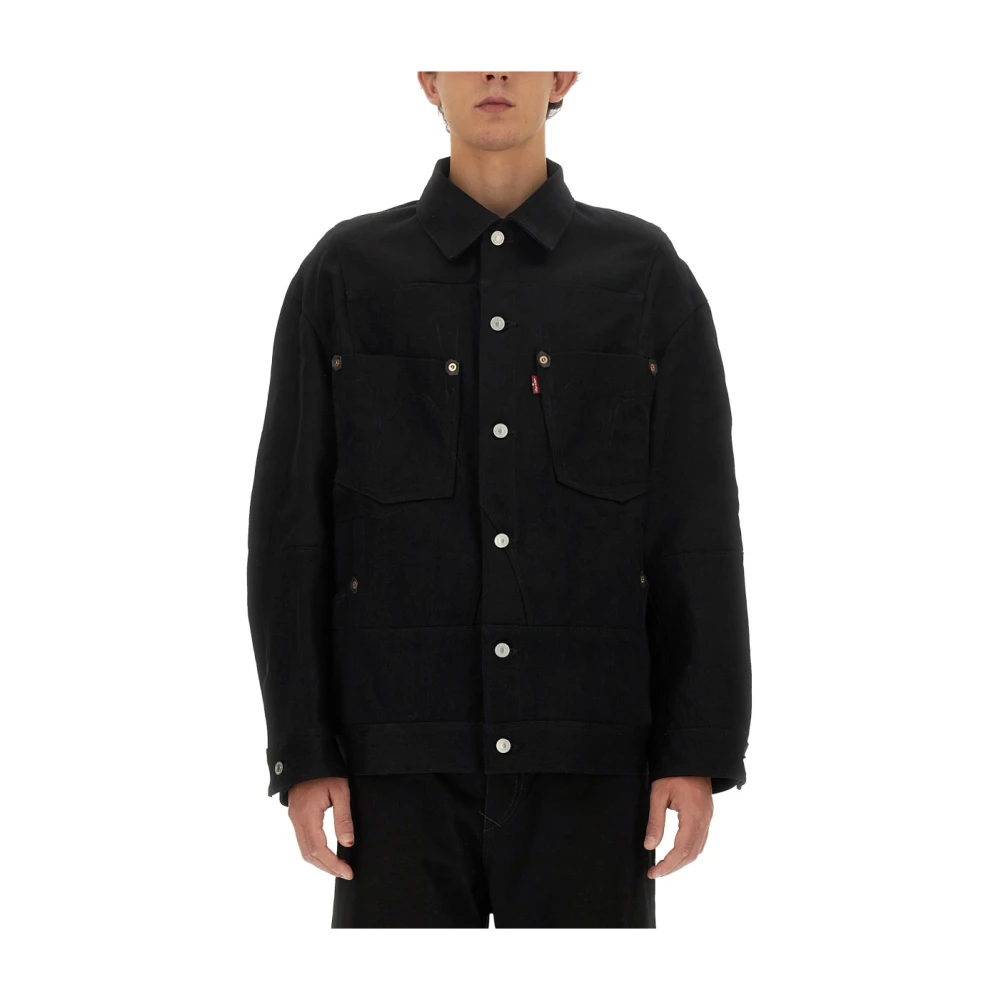 Junya Watanabe Klassieke Wollen Jas Black Heren