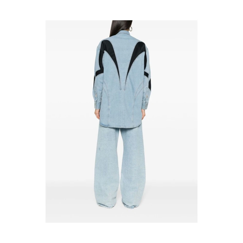 Mugler Shirts Blue Dames