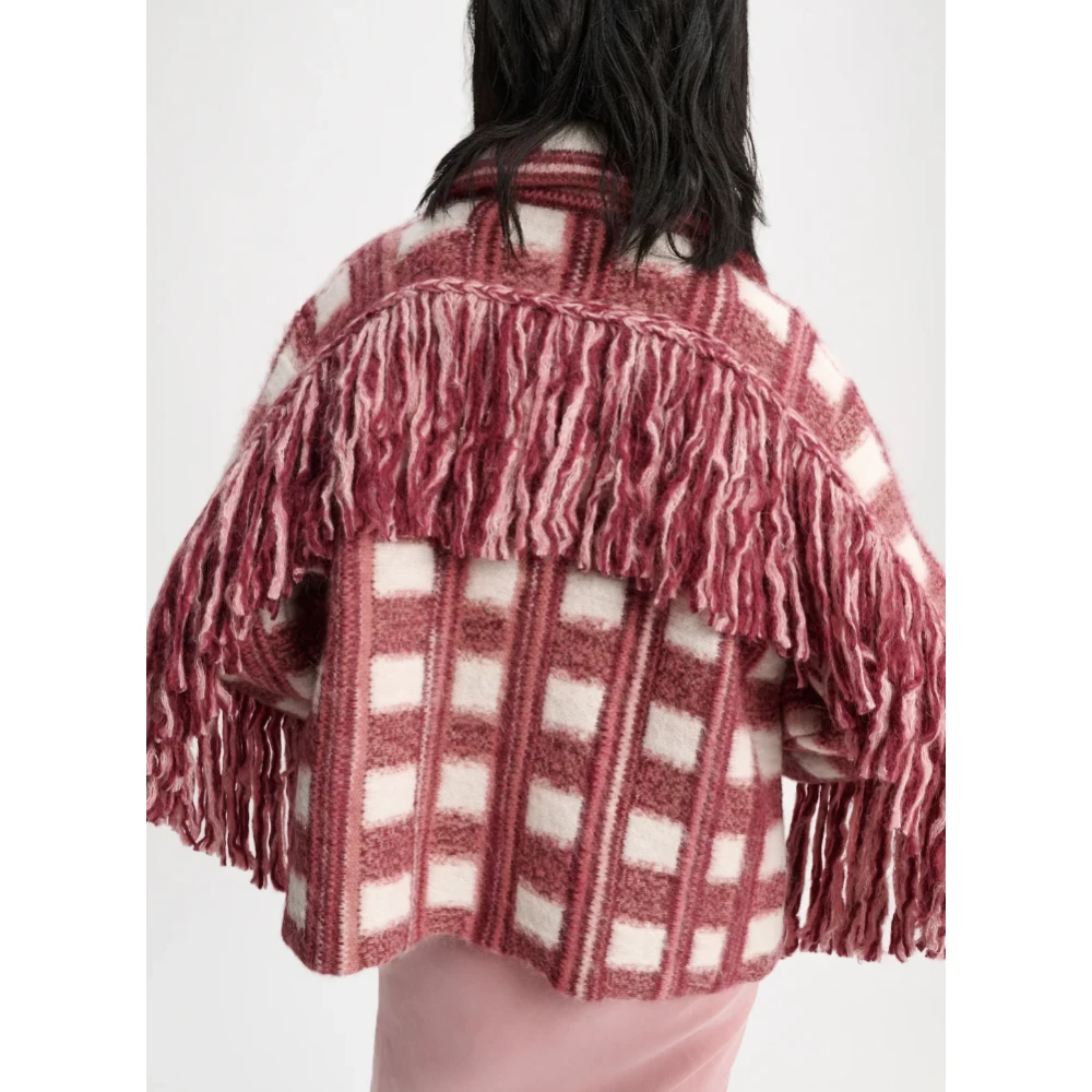 dorothee schumacher Geruite Jacquard Franje Jas Pink Dames