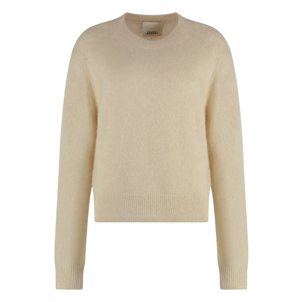 Isabel marant Luxe Crew-Neck Sweater met Cashmere Beige Dames