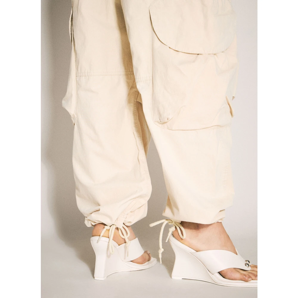 Entire Studios Canvas Cargo Broek Beige Dames