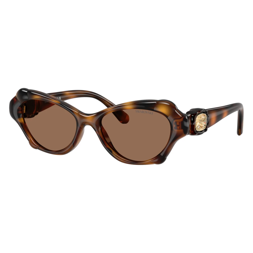 Swarovski Unisex Brown Sunglasses, 52 Mm, 0Sk6050