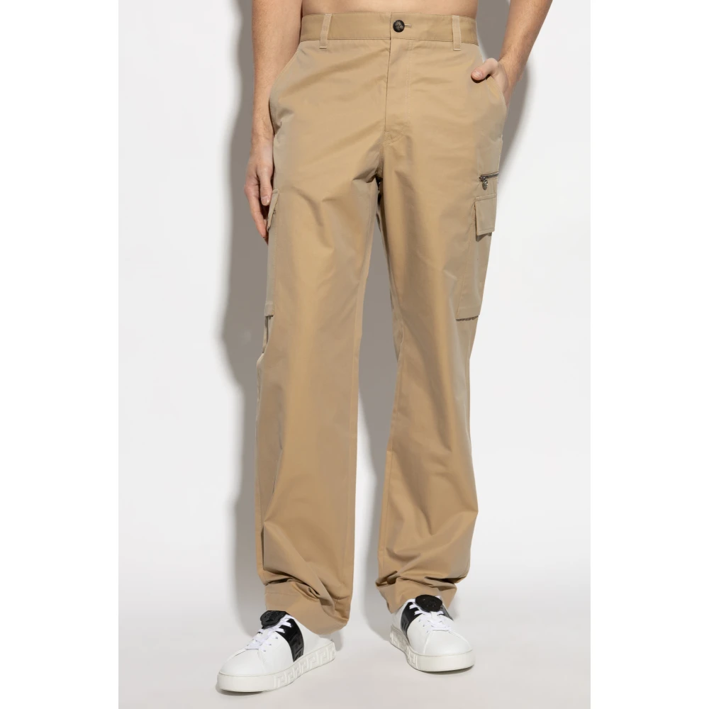 Versace Broek met zakken Beige Heren