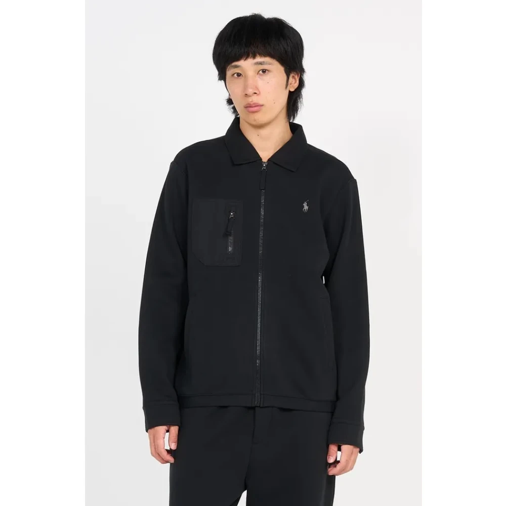 Polo Ralph Lauren Zwart Katoen Polyester Regular Fit Jas Black Heren