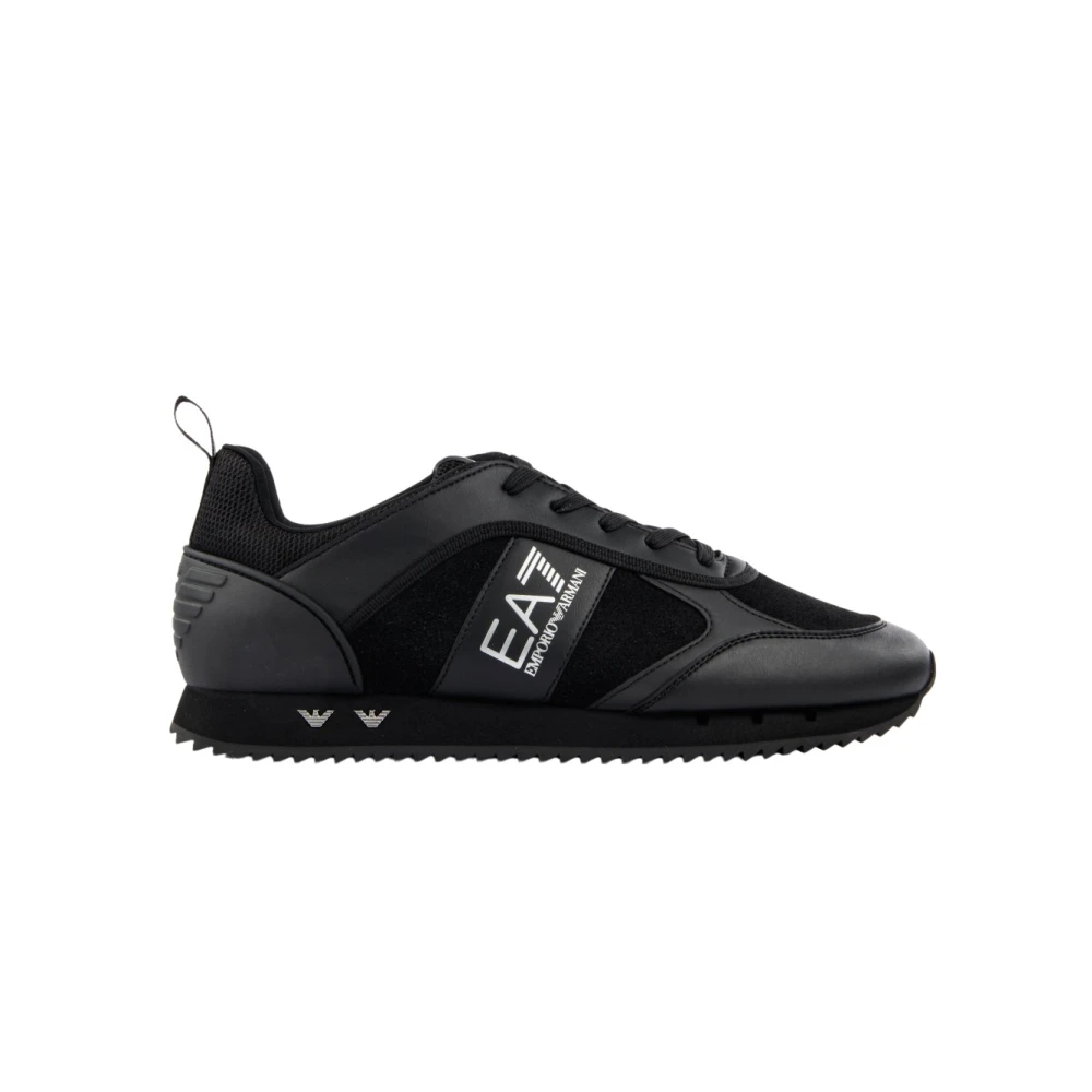 Emporio Armani Ea7 Mannelijk Zwart Evolution Suede Sneakers