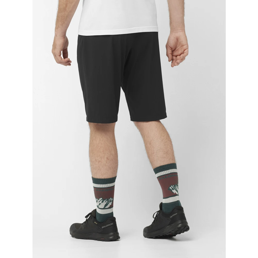 Salomon Diepzwarte Wayfarer Shorts Black Heren