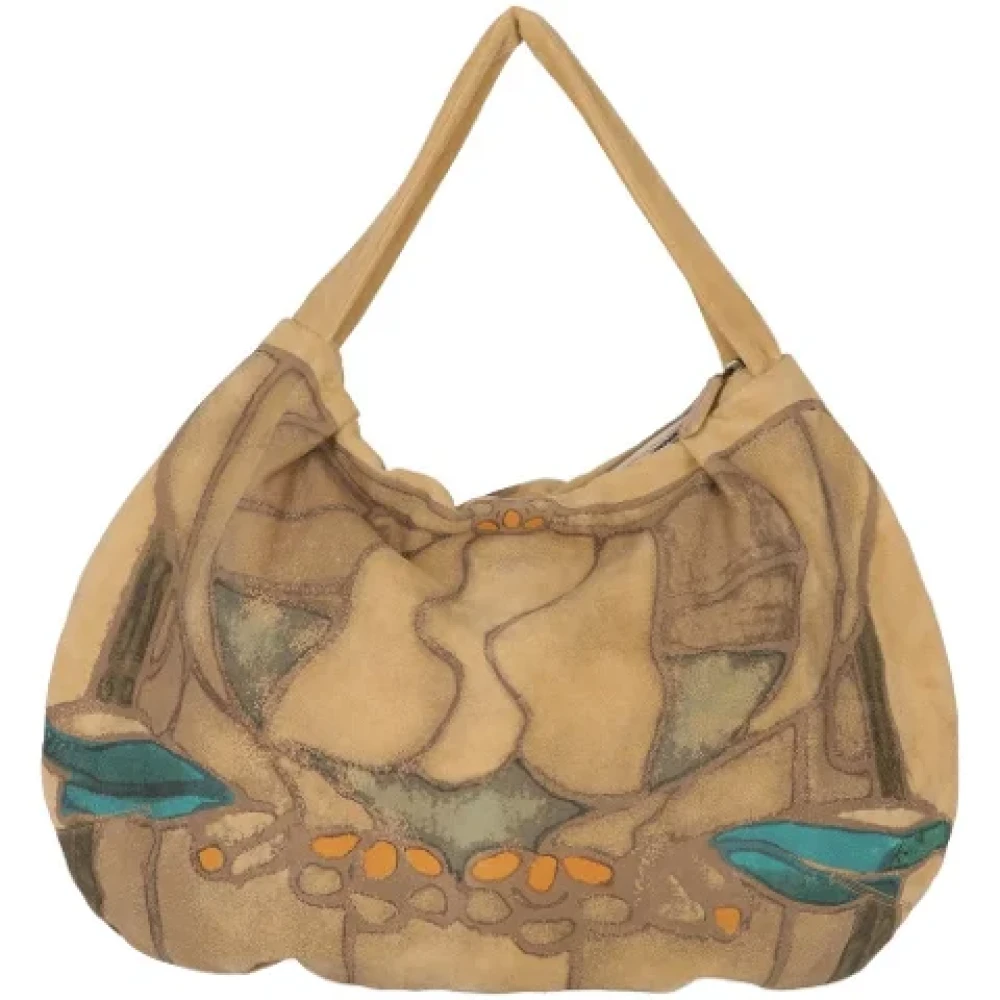 Marni Pre-owned Suede shoulder-bags Beige Dames