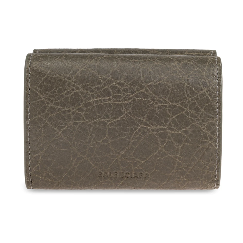 Balenciaga Leren portemonnee Green Dames