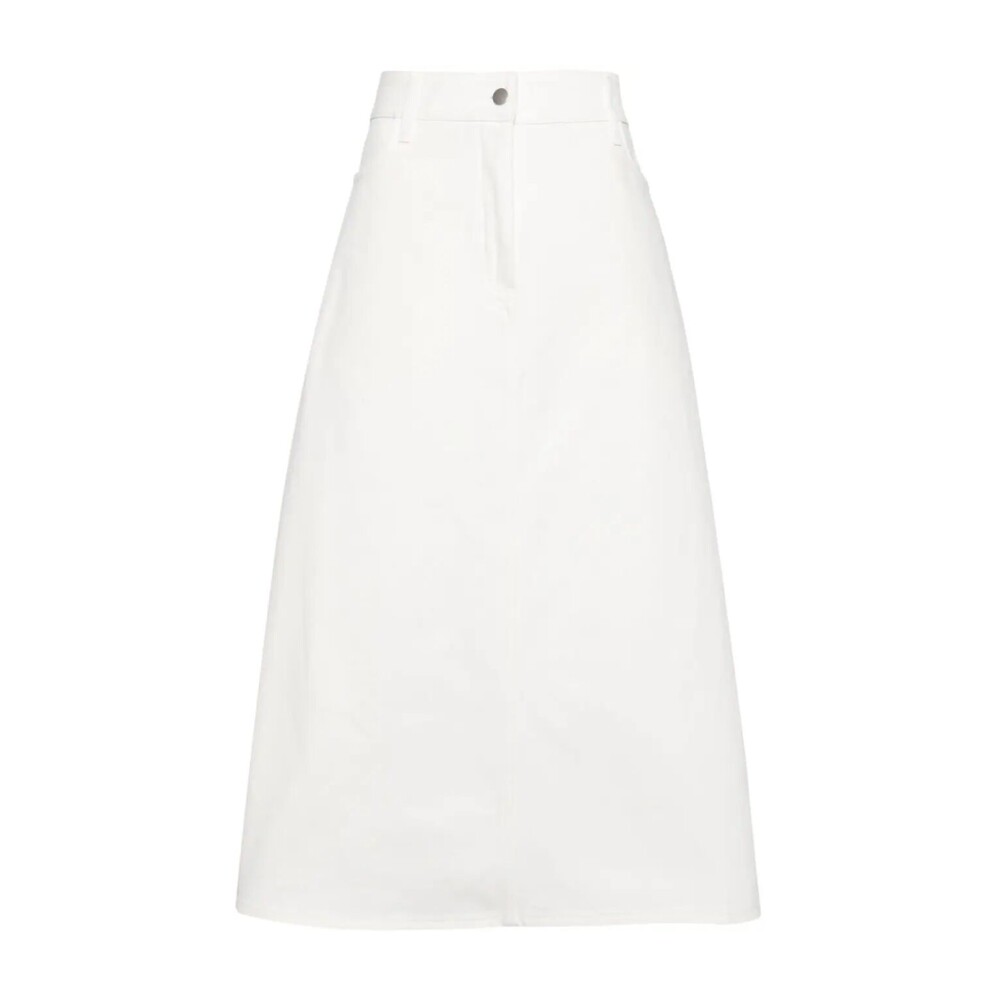 Witte cheap denim rok