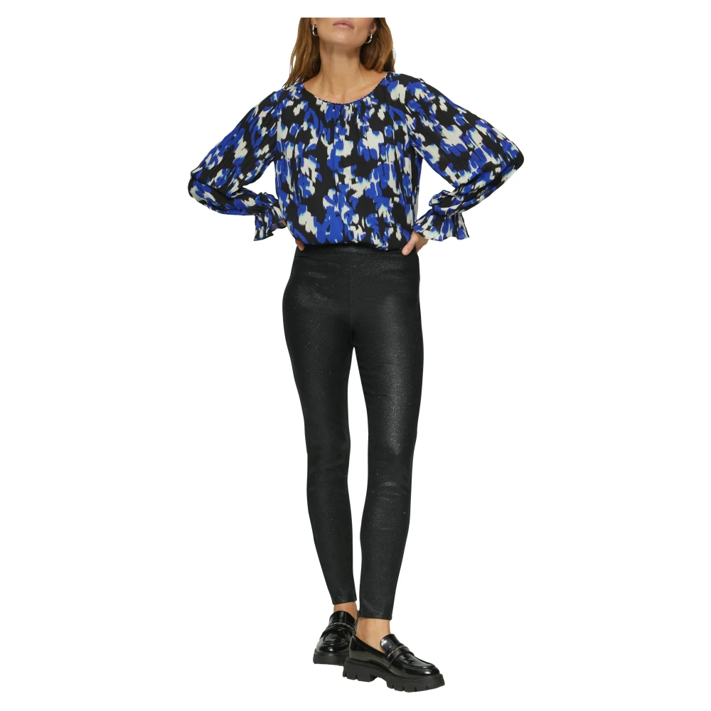 s.Oliver Glanzende Leggings met Verborgen Rits Black Dames