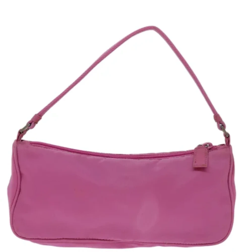 Prada Vintage Pre-owned Nylon pouches Pink Dames