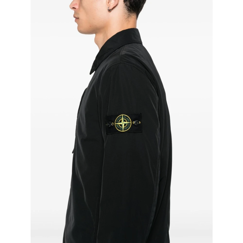Stone Island Stijlvolle Parka Jas voor Mannen Black Heren