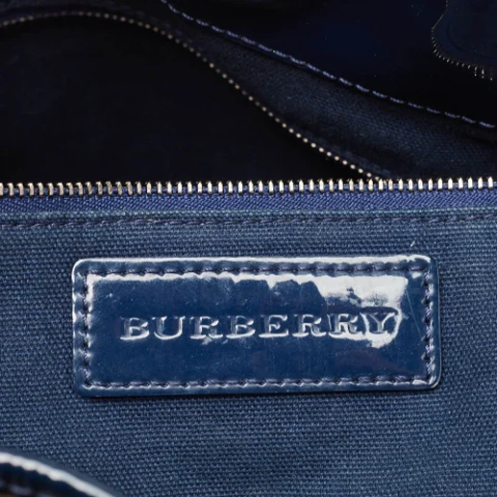 Burberry Vintage Pre-owned Leather totes Blue Dames
