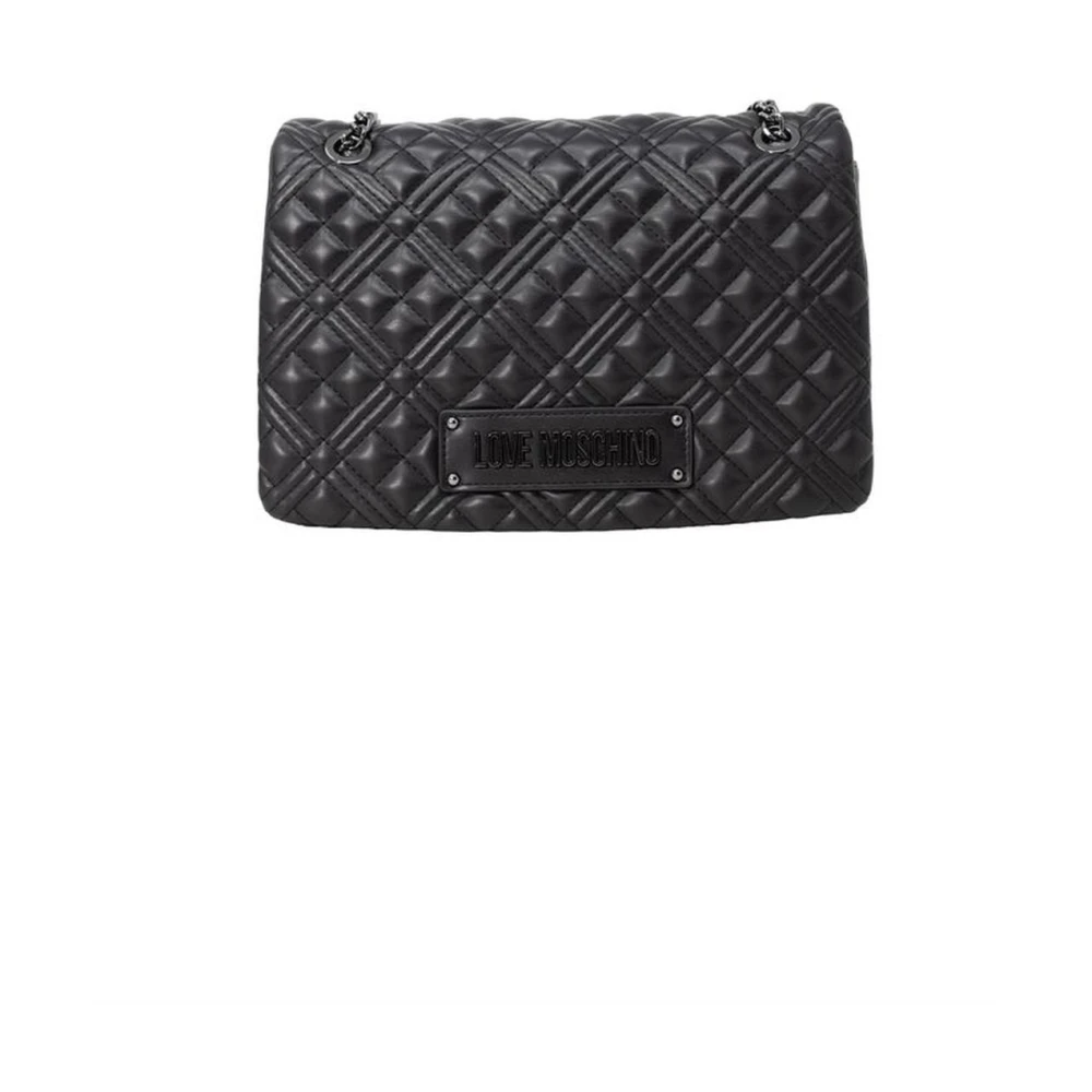 Love Moschino Stijlvolle Polyethyleen Handtas Collectie Black Dames