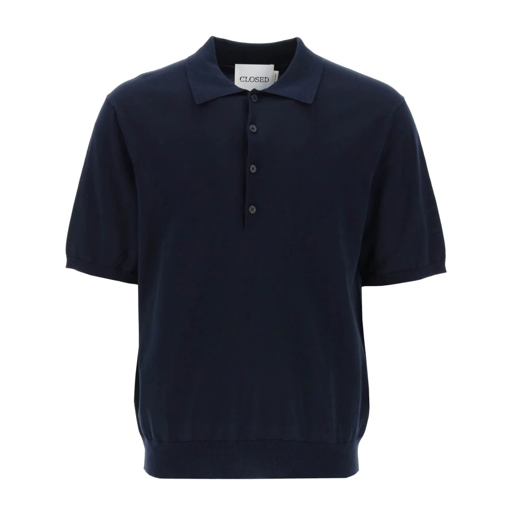 Closed Polo Shirts Blue Heren