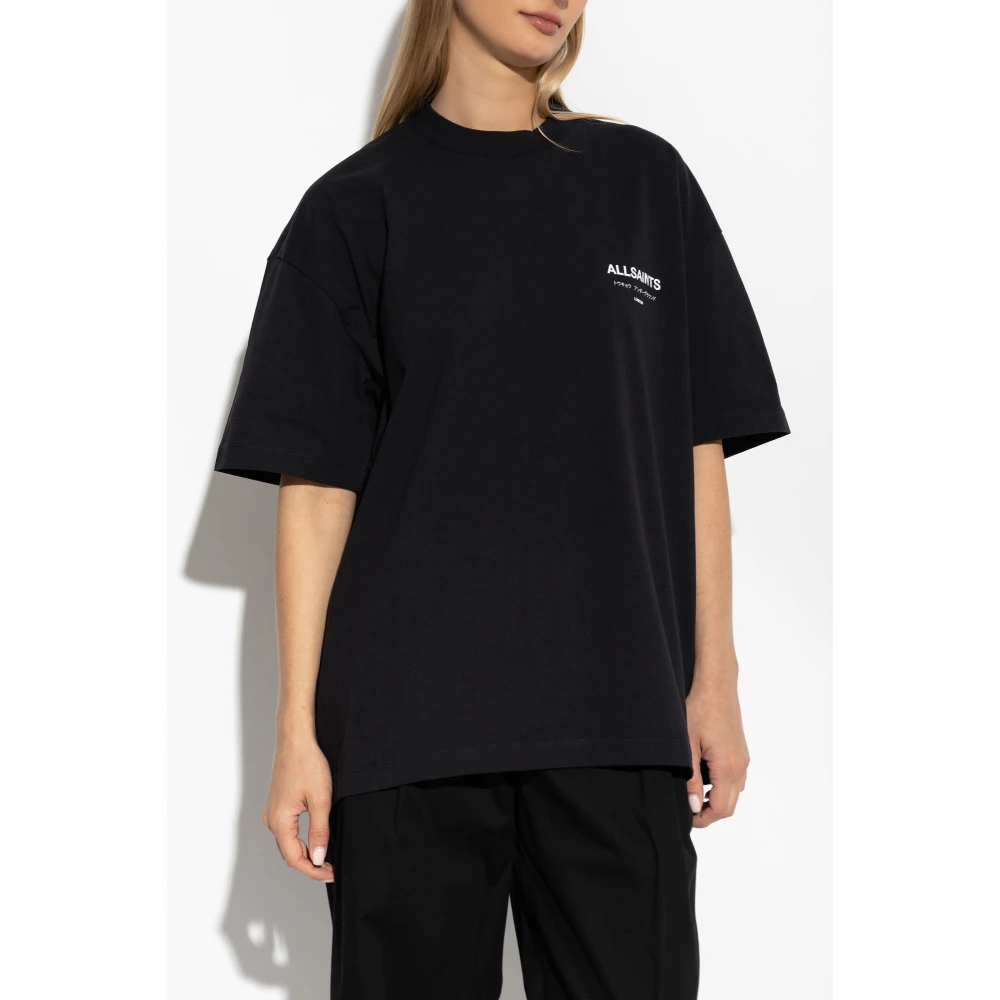 AllSaints T-shirt Underground Black Dames
