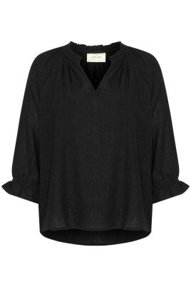 pitch-black-blouse-with-3-4-sleeves