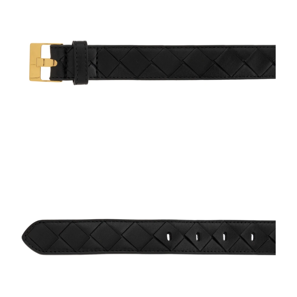 Bottega Veneta Leren riem Black Dames