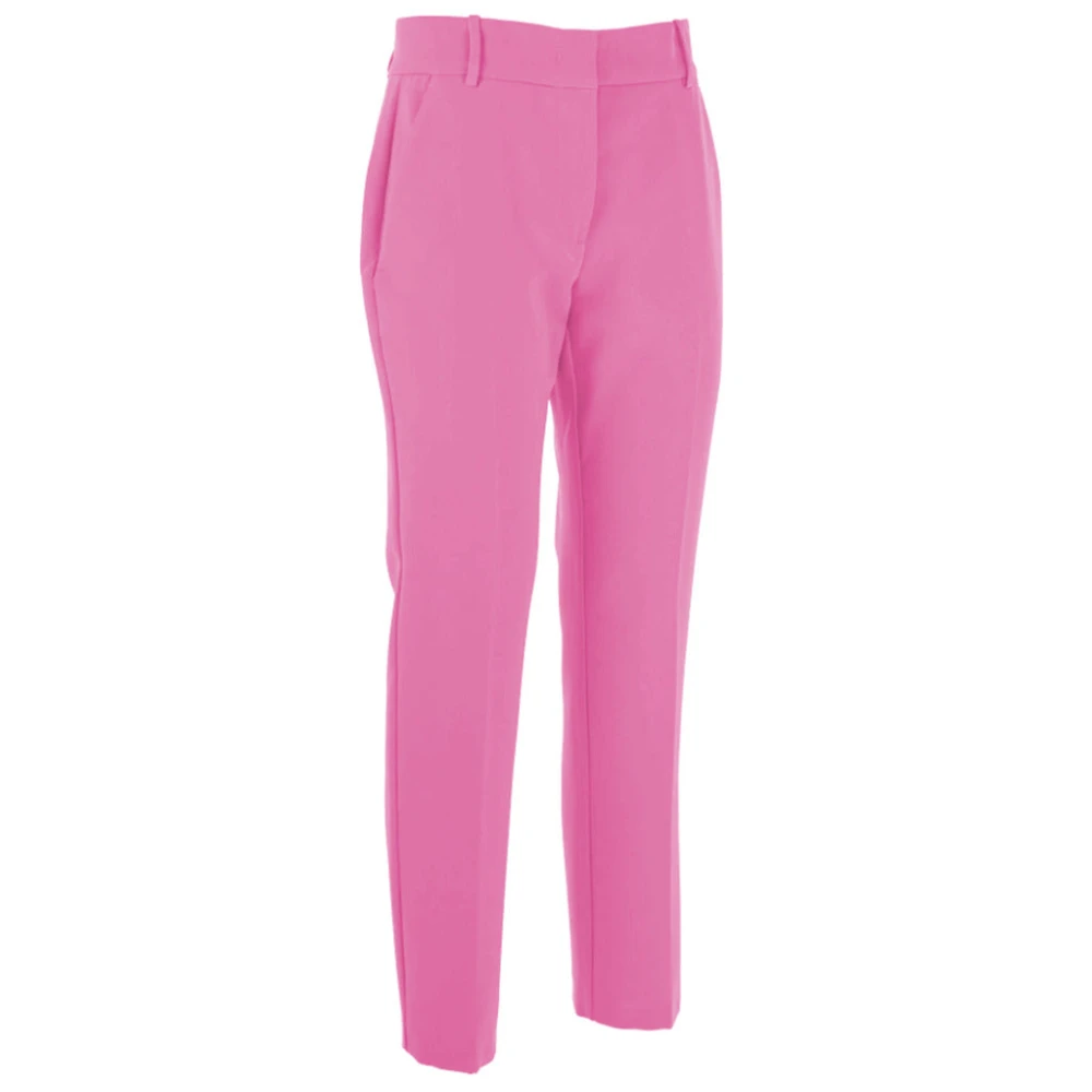 pinko Elegante Crepe Broek met Zakken Pink Dames