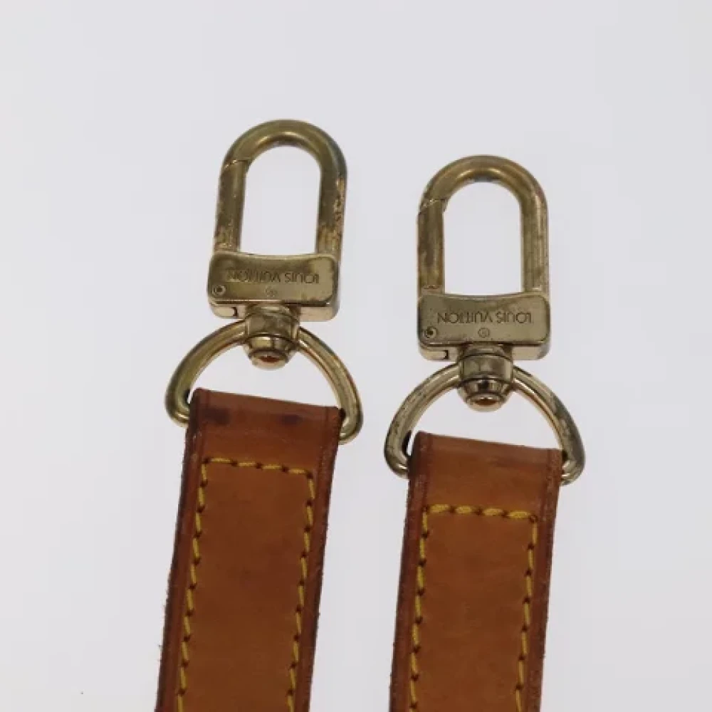 Louis Vuitton Vintage Pre-owned Leather home-office Beige Dames