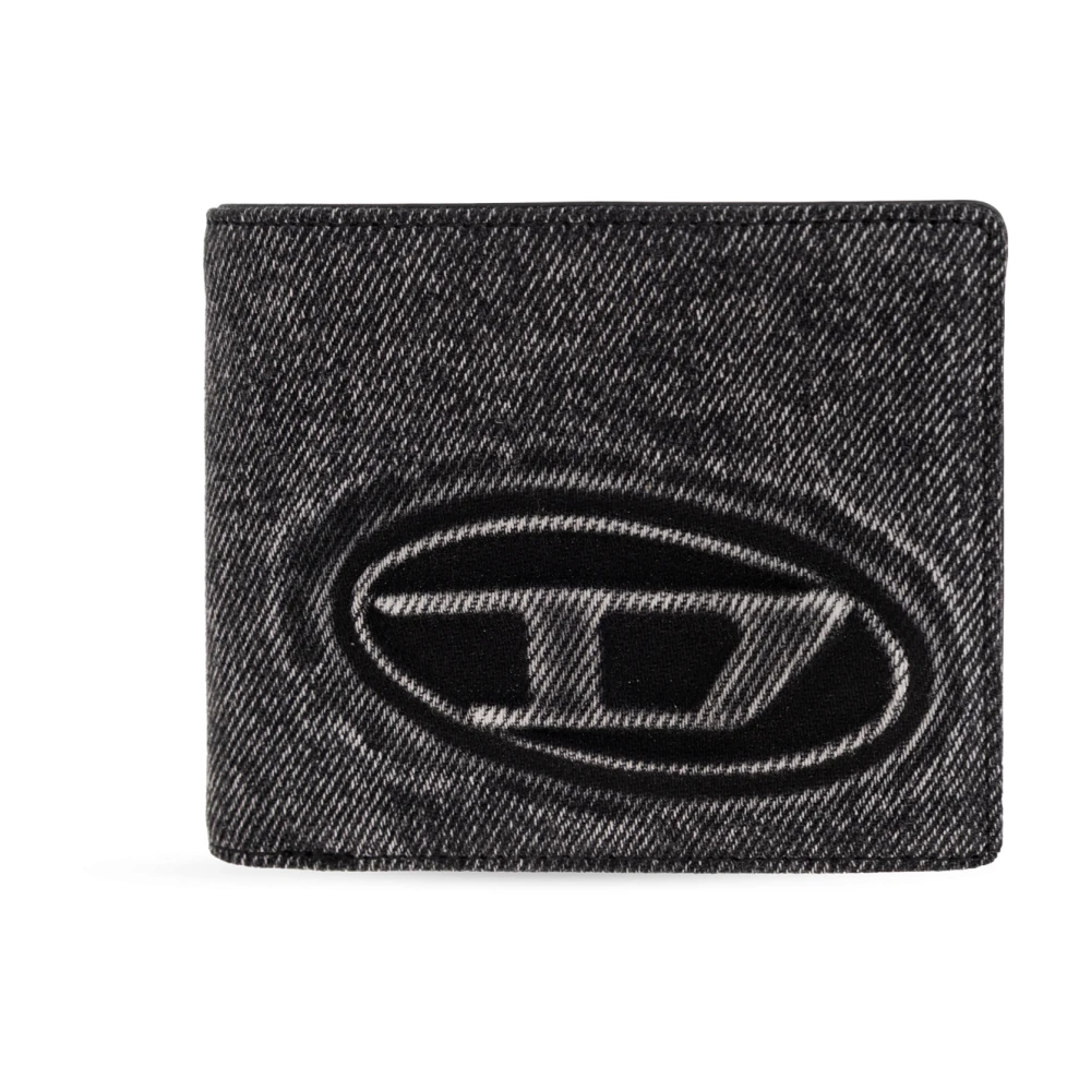 Diesel Unisex Black Wallets & Cardholders, One Size, 1Dr Bifold Coin S 3