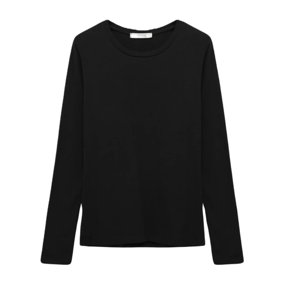 Dorothee schumacher Geribbelde longsleeve top All Time Favorites Black Dames