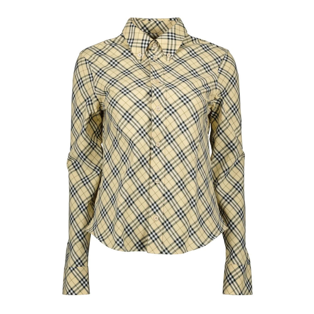 Burberry Women's Beige Vintage Checkered Shirt For