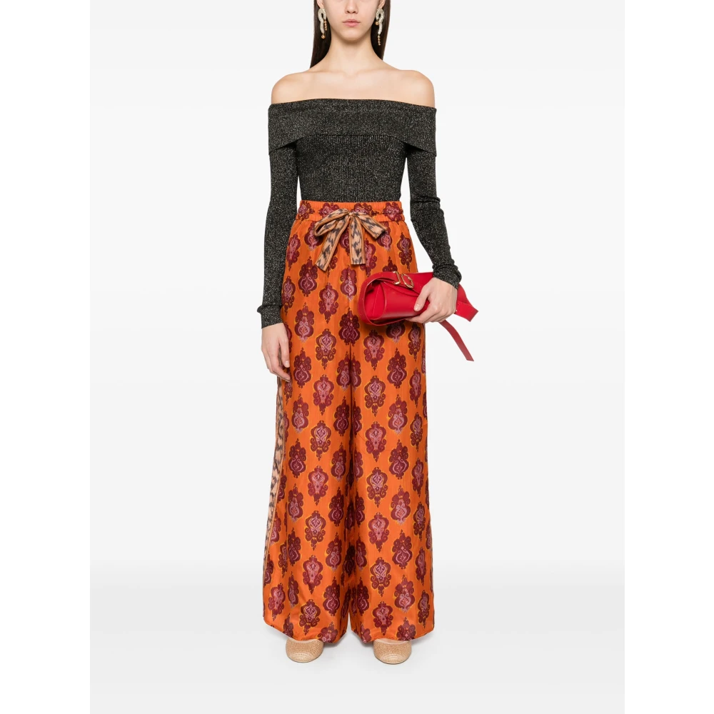 Zimmermann Metallic Off-Shoulder Gebreide Top Black Dames