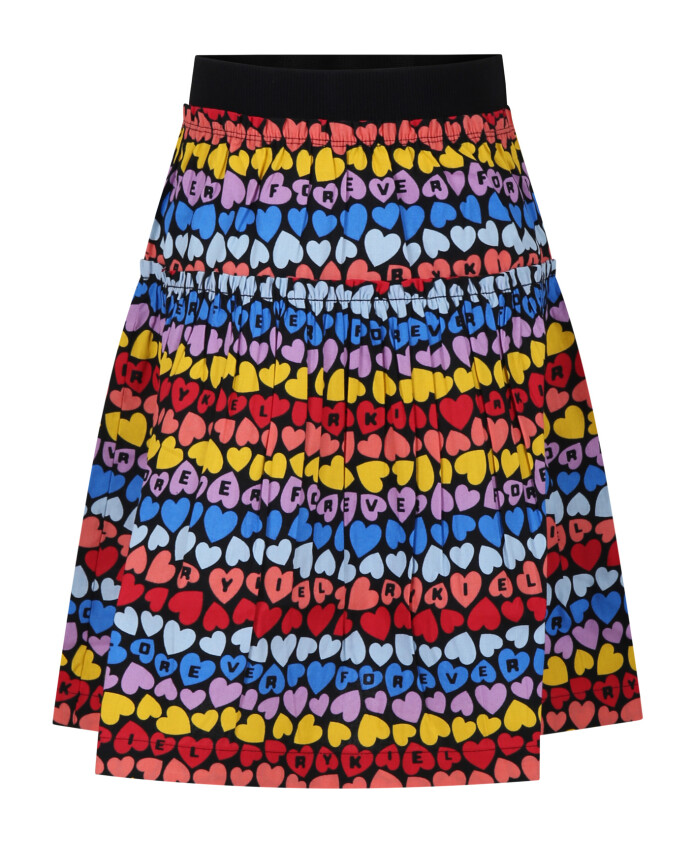 jupe-en-coton-a-coeurs-multicolores