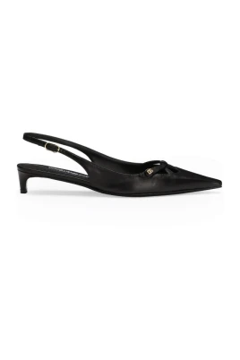 Svart DNA Loafer med Gyllene Logotyp