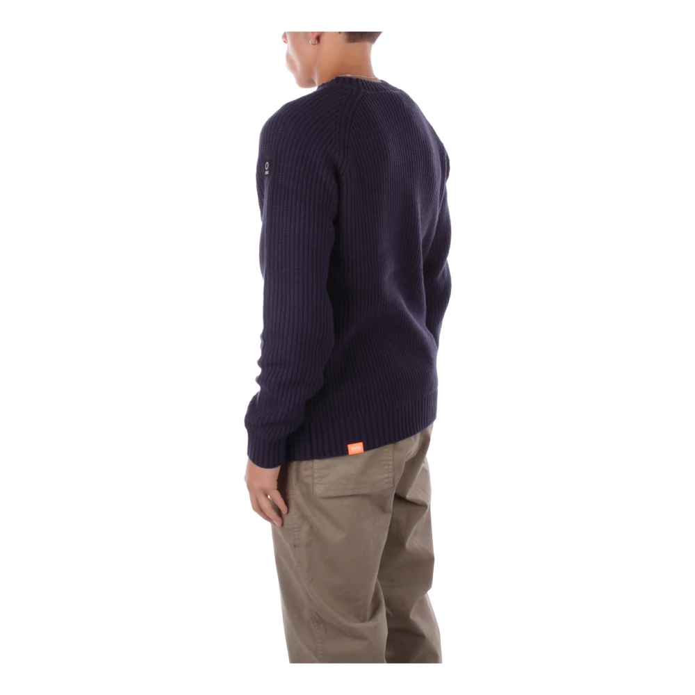 Suns Logo Sweater Regular Fit Katoen Acryl Blue Heren