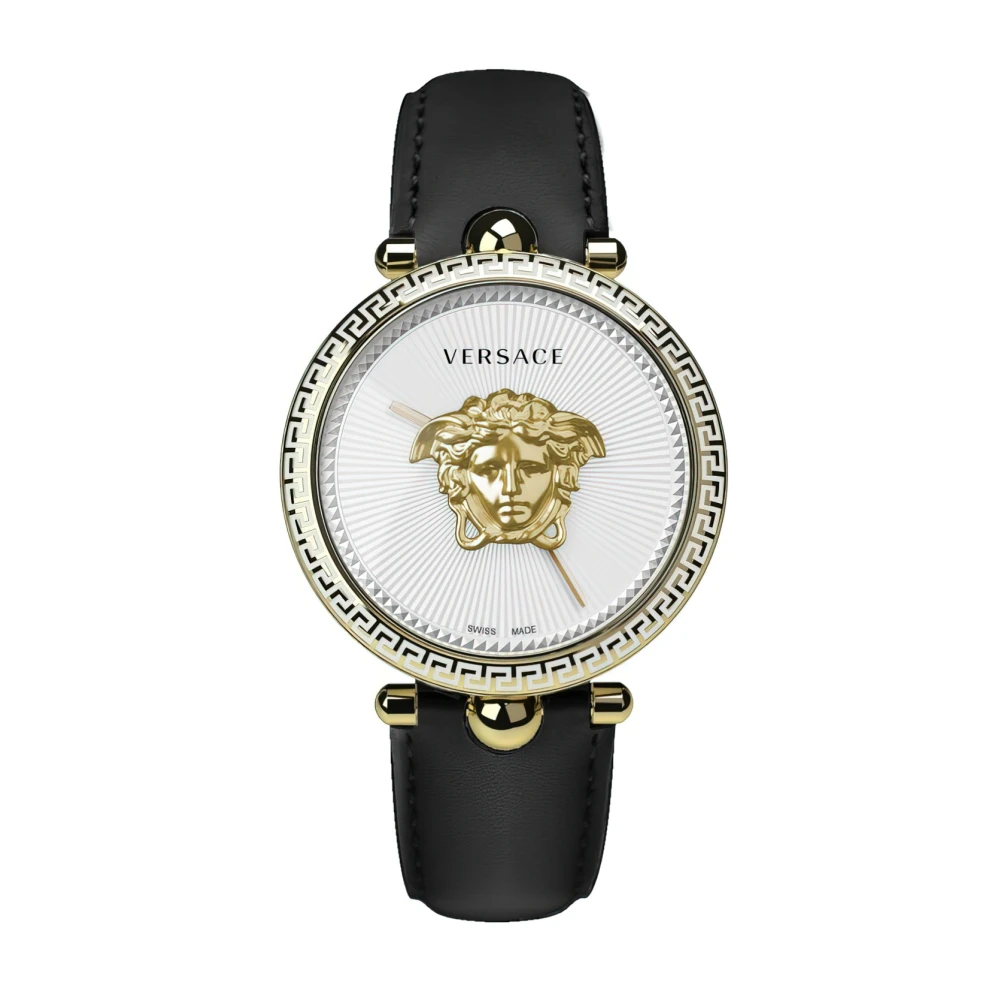 Versace VCO140017 Palazzo Empire gold white black Leather Women's Watch NEW - Image 2