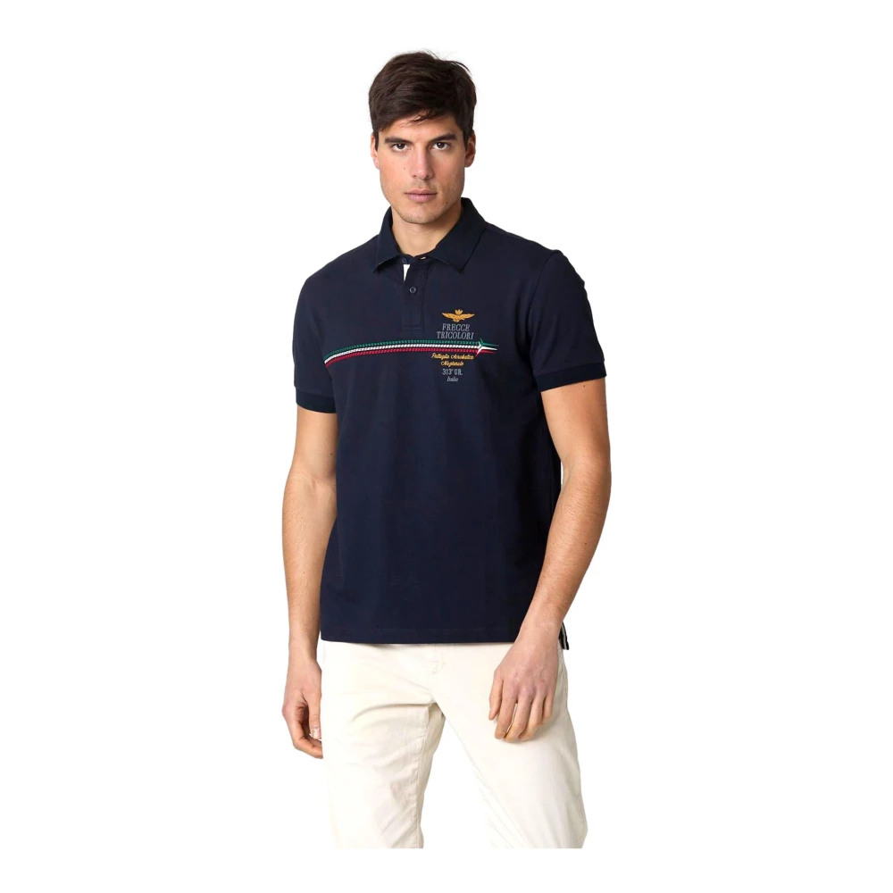 aeronautica militare Shirts Blue Heren