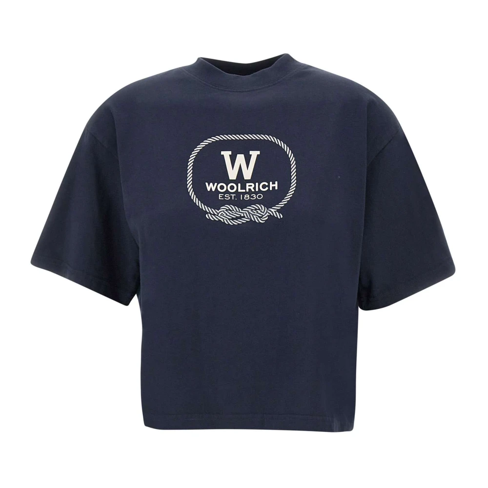 Woolrich T-shirts en Polos Collectie Blue Dames