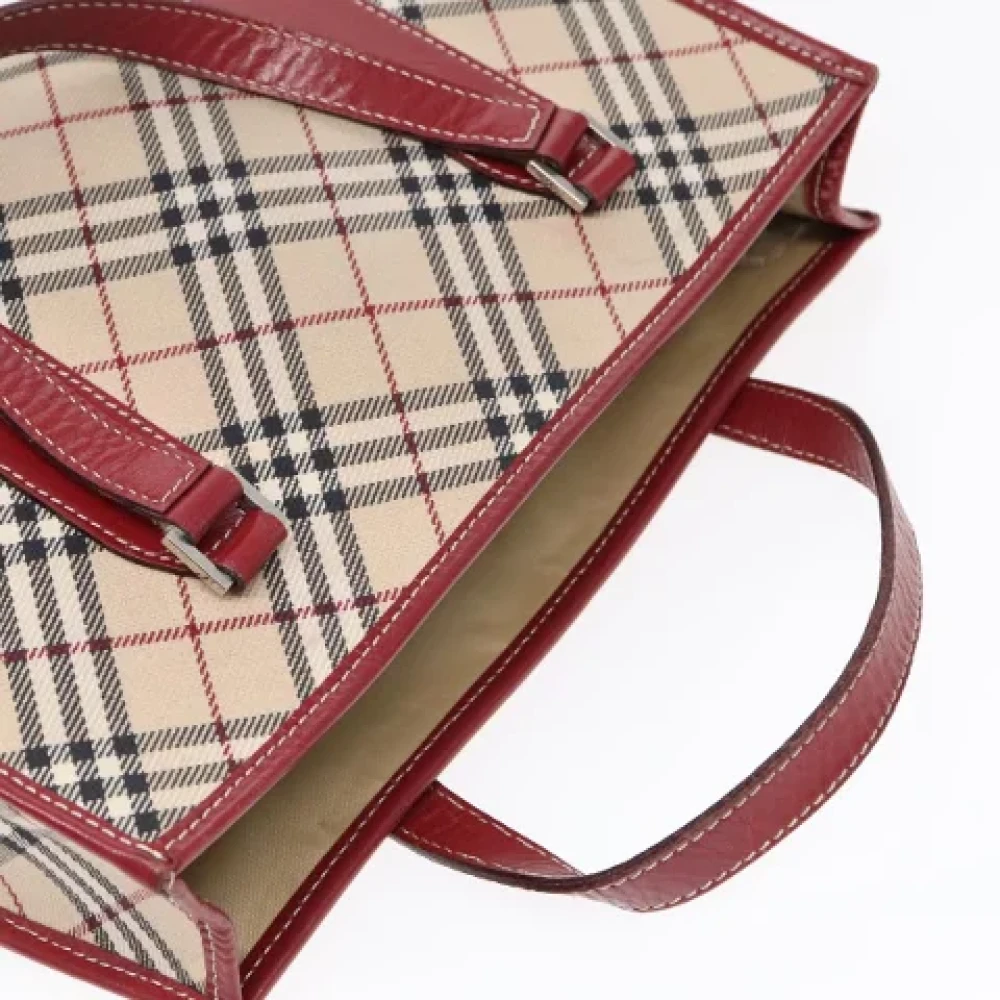 Burberry Vintage Pre-owned Canvas handbags Beige Dames