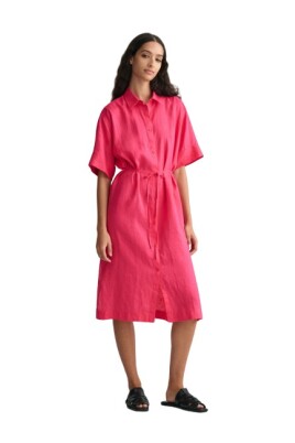 short-sleeve-linen-shirt-dress