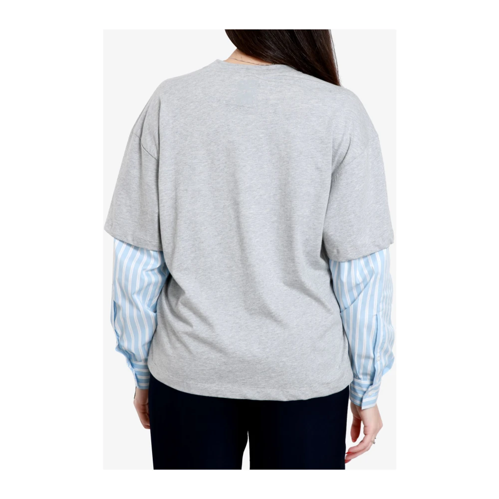 Semicouture T-Shirts Gray Dames