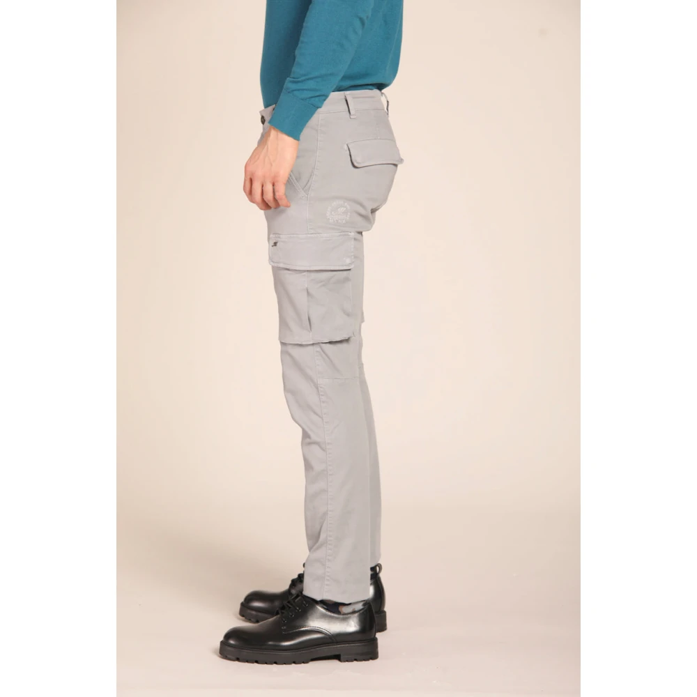 Mason's Extra Slim Fit Cargo Broek Gray Heren